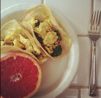 Spinach and Egg Tacos