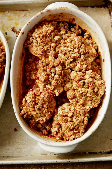 Baked Apples with Oat Crumble | Carly Brannon